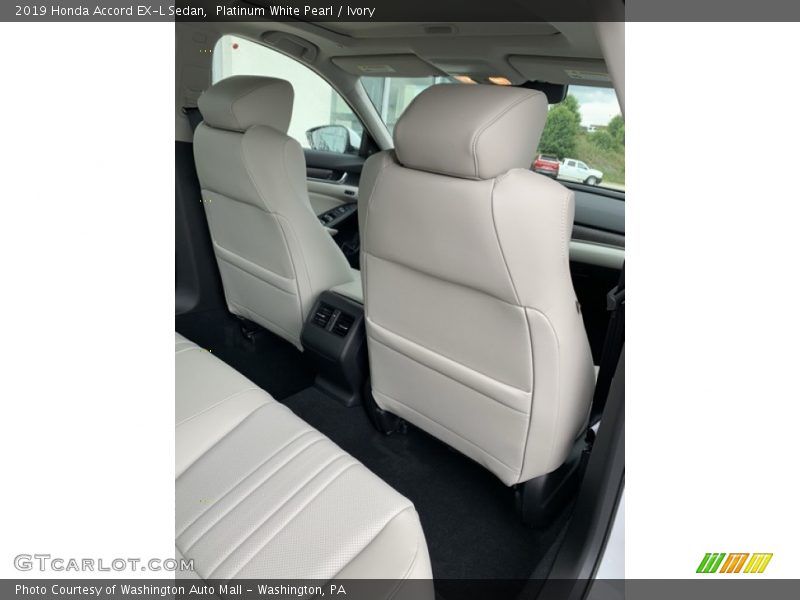 Platinum White Pearl / Ivory 2019 Honda Accord EX-L Sedan