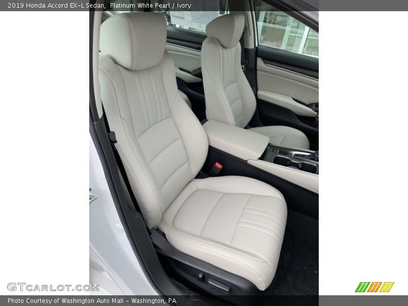 Platinum White Pearl / Ivory 2019 Honda Accord EX-L Sedan