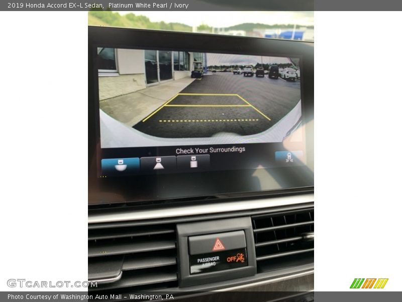 Platinum White Pearl / Ivory 2019 Honda Accord EX-L Sedan