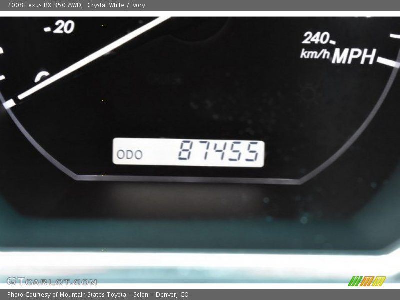 Crystal White / Ivory 2008 Lexus RX 350 AWD