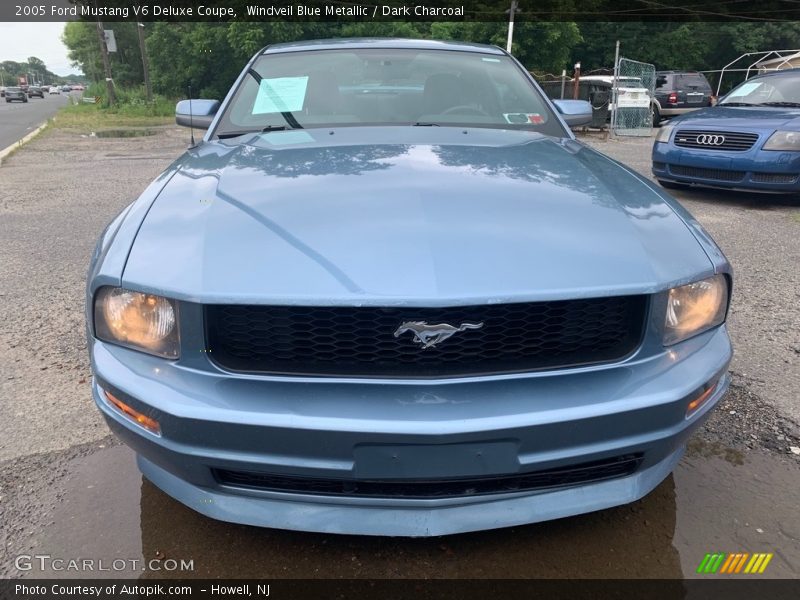 Windveil Blue Metallic / Dark Charcoal 2005 Ford Mustang V6 Deluxe Coupe