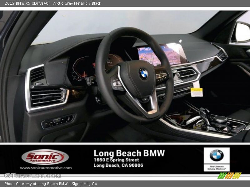Arctic Grey Metallic / Black 2019 BMW X5 xDrive40i