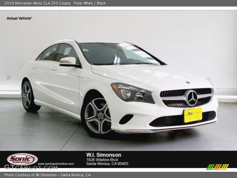 Polar White / Black 2019 Mercedes-Benz CLA 250 Coupe
