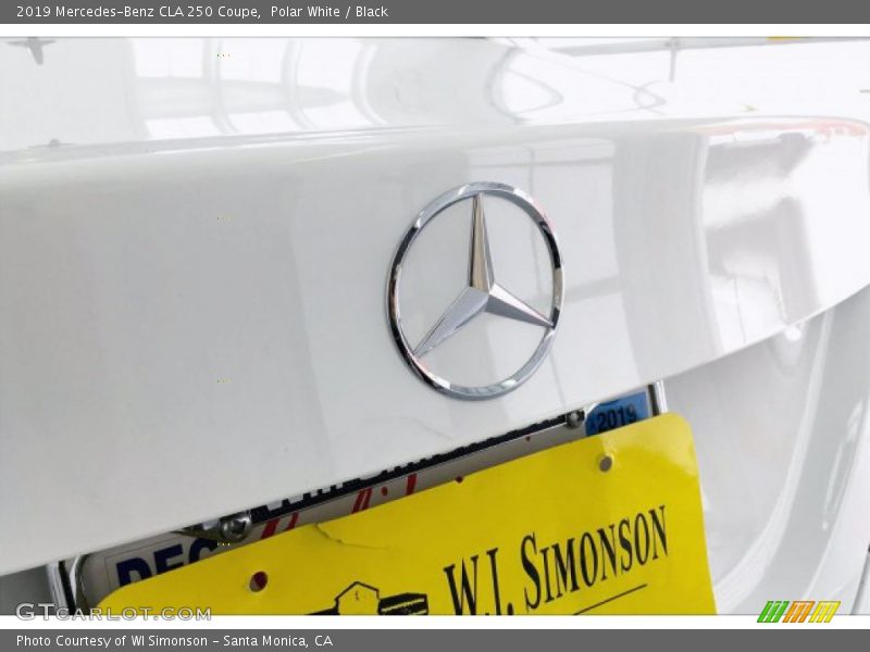 Polar White / Black 2019 Mercedes-Benz CLA 250 Coupe