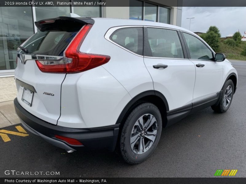 Platinum White Pearl / Ivory 2019 Honda CR-V LX AWD