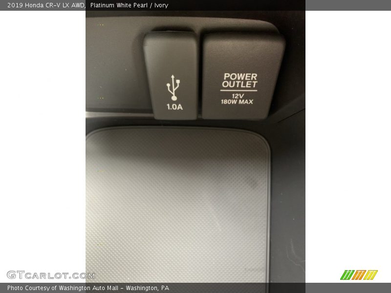 Platinum White Pearl / Ivory 2019 Honda CR-V LX AWD