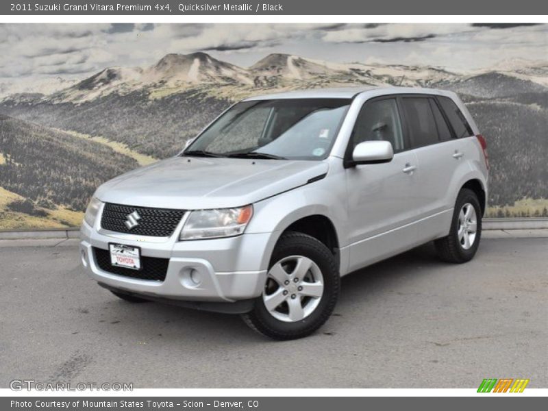 Quicksilver Metallic / Black 2011 Suzuki Grand Vitara Premium 4x4