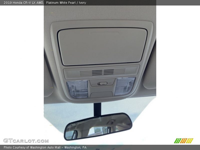 Platinum White Pearl / Ivory 2019 Honda CR-V LX AWD