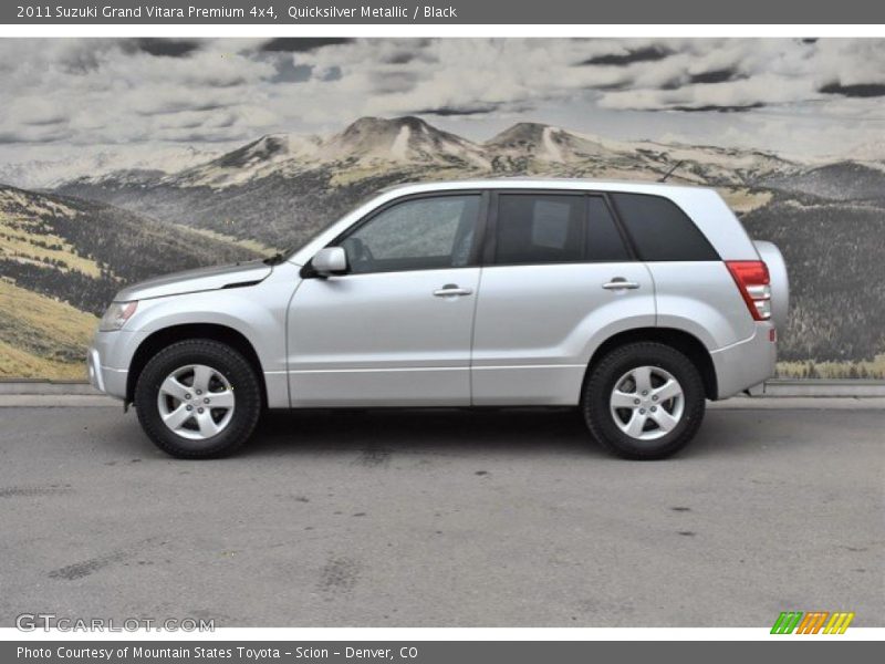 Quicksilver Metallic / Black 2011 Suzuki Grand Vitara Premium 4x4