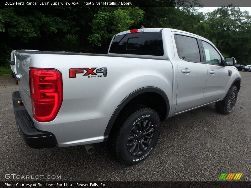 Ingot Silver Metallic / Ebony 2019 Ford Ranger Lariat SuperCrew 4x4
