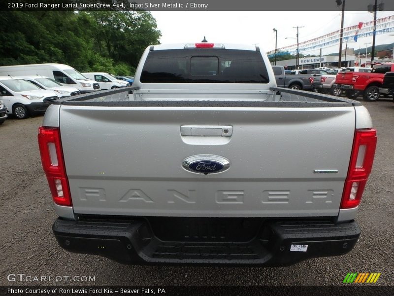 Ingot Silver Metallic / Ebony 2019 Ford Ranger Lariat SuperCrew 4x4