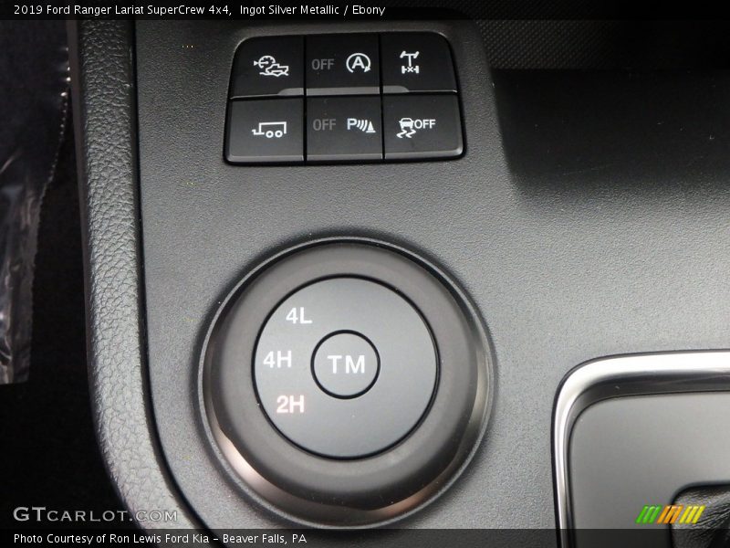 Controls of 2019 Ranger Lariat SuperCrew 4x4