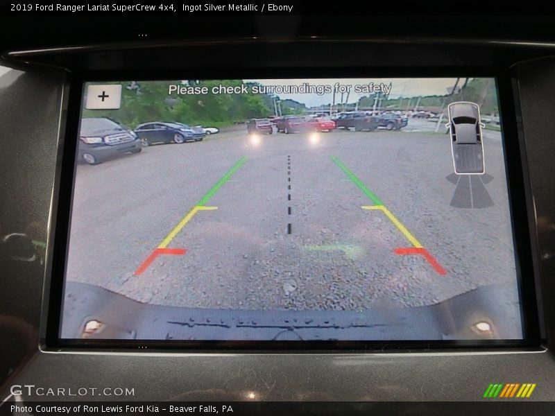 Ingot Silver Metallic / Ebony 2019 Ford Ranger Lariat SuperCrew 4x4