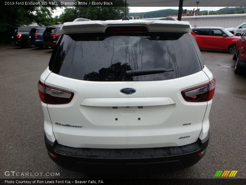 Diamond White / Ebony Black 2019 Ford EcoSport SES 4WD