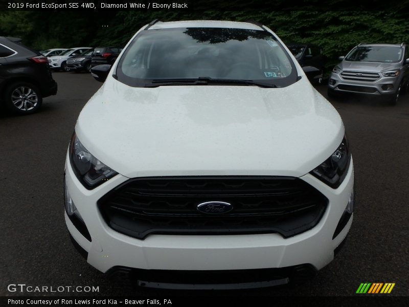Diamond White / Ebony Black 2019 Ford EcoSport SES 4WD