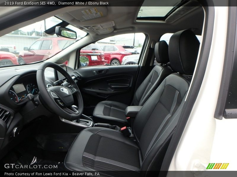 Front Seat of 2019 EcoSport SES 4WD