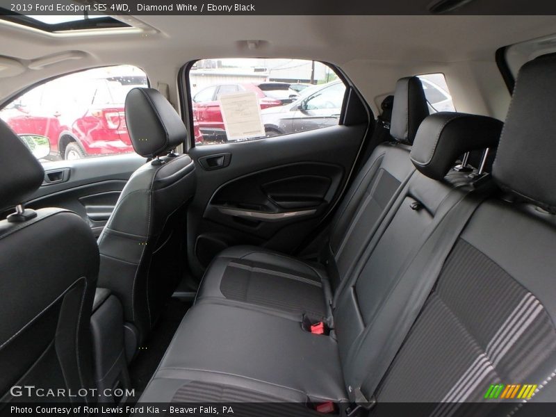 Rear Seat of 2019 EcoSport SES 4WD