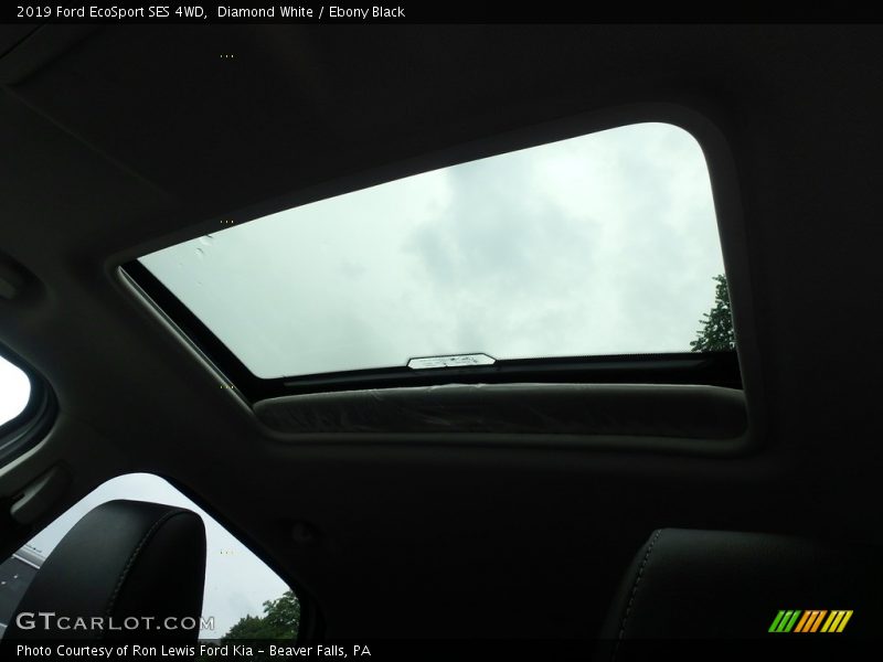 Diamond White / Ebony Black 2019 Ford EcoSport SES 4WD
