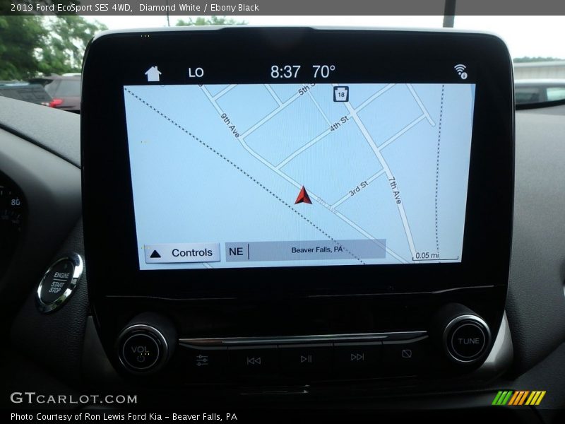 Diamond White / Ebony Black 2019 Ford EcoSport SES 4WD