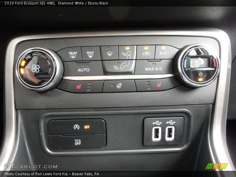 Diamond White / Ebony Black 2019 Ford EcoSport SES 4WD