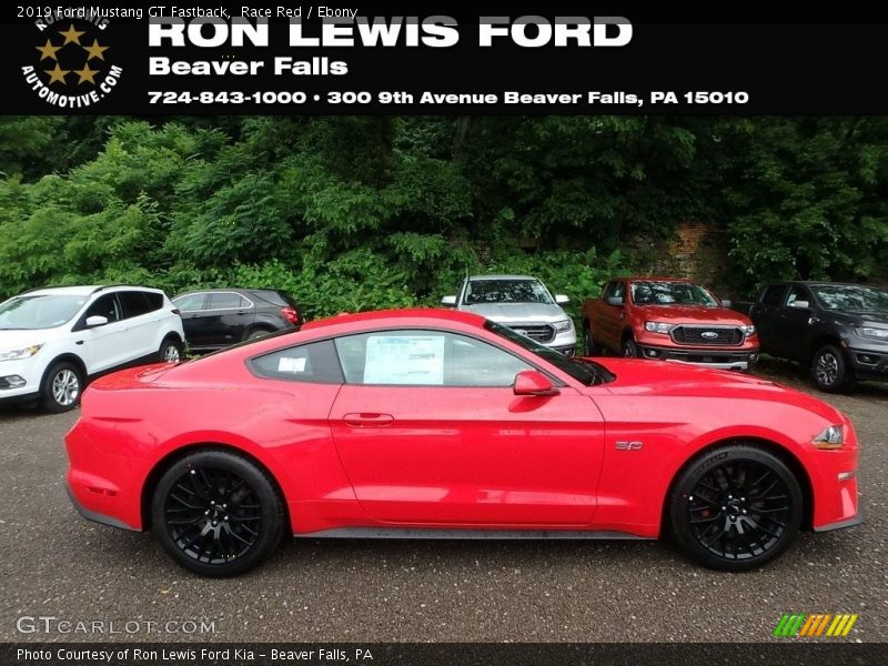 Race Red / Ebony 2019 Ford Mustang GT Fastback