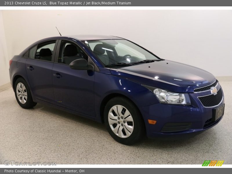 Blue Topaz Metallic / Jet Black/Medium Titanium 2013 Chevrolet Cruze LS