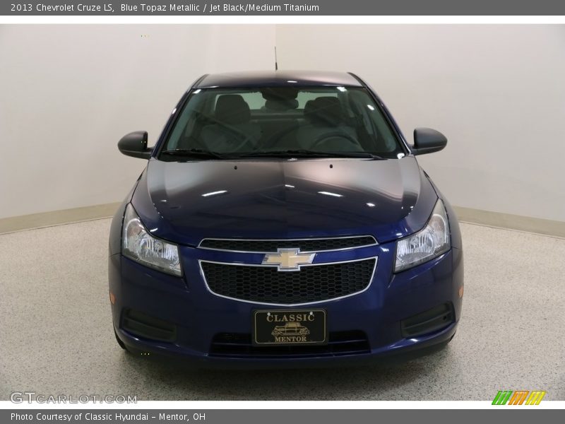 Blue Topaz Metallic / Jet Black/Medium Titanium 2013 Chevrolet Cruze LS