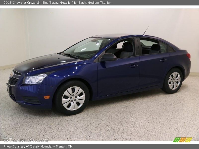 Blue Topaz Metallic / Jet Black/Medium Titanium 2013 Chevrolet Cruze LS