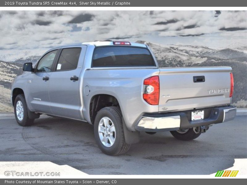 Silver Sky Metallic / Graphite 2019 Toyota Tundra SR5 CrewMax 4x4