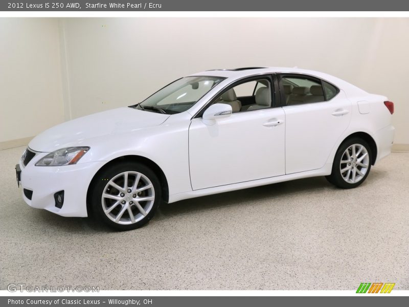 Starfire White Pearl / Ecru 2012 Lexus IS 250 AWD