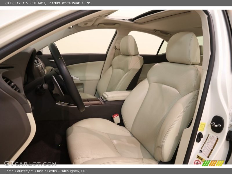 Starfire White Pearl / Ecru 2012 Lexus IS 250 AWD