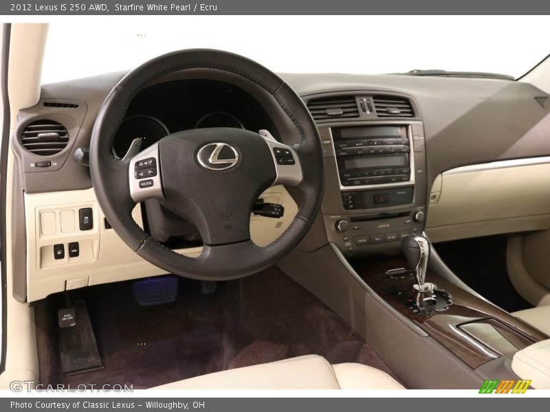 Starfire White Pearl / Ecru 2012 Lexus IS 250 AWD