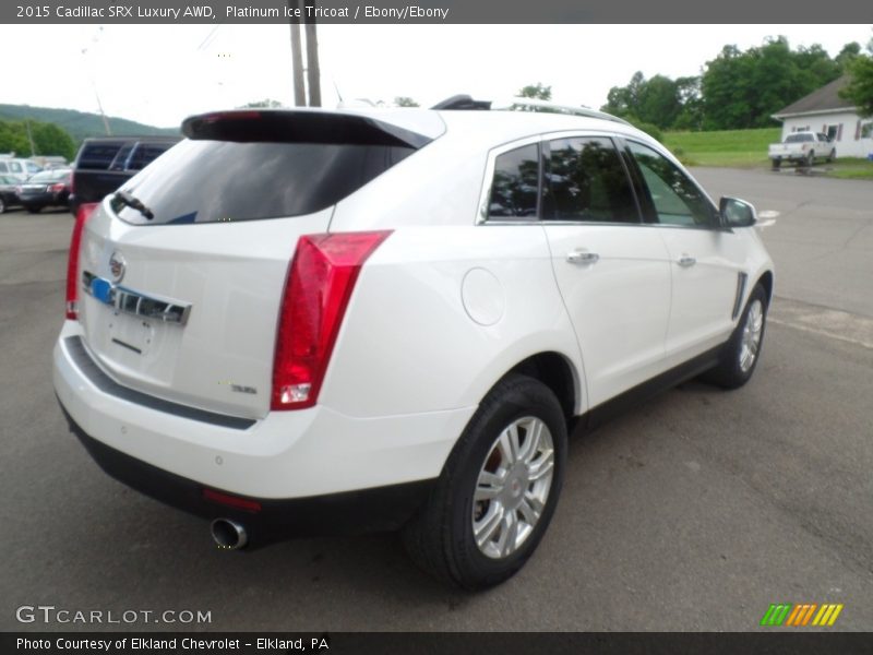 Platinum Ice Tricoat / Ebony/Ebony 2015 Cadillac SRX Luxury AWD