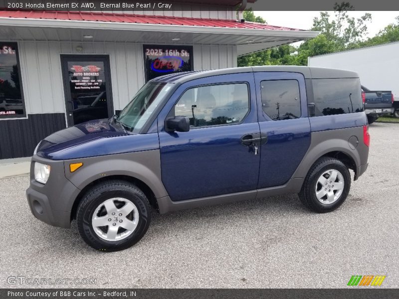 Eternal Blue Pearl / Gray 2003 Honda Element EX AWD