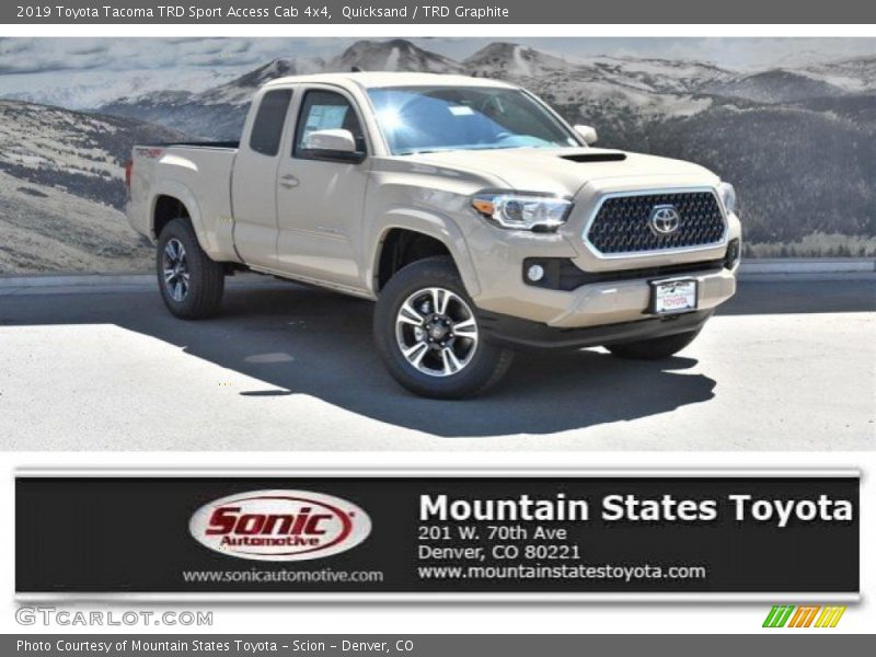 Quicksand / TRD Graphite 2019 Toyota Tacoma TRD Sport Access Cab 4x4