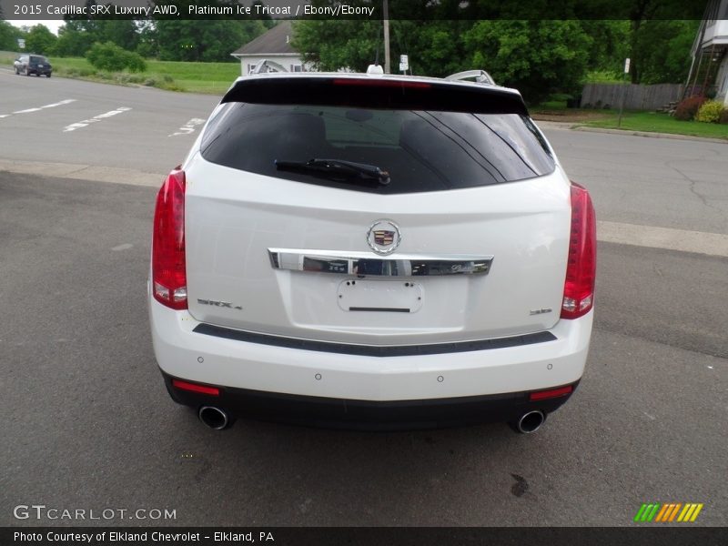 Platinum Ice Tricoat / Ebony/Ebony 2015 Cadillac SRX Luxury AWD