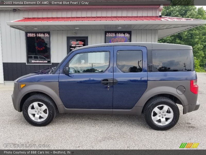 Eternal Blue Pearl / Gray 2003 Honda Element EX AWD