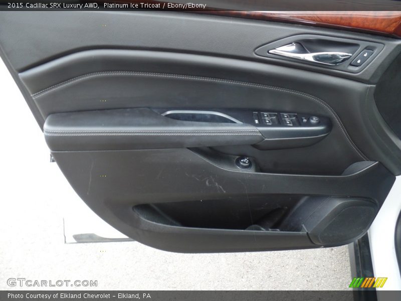 Platinum Ice Tricoat / Ebony/Ebony 2015 Cadillac SRX Luxury AWD