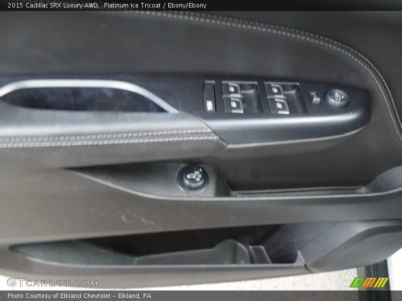 Platinum Ice Tricoat / Ebony/Ebony 2015 Cadillac SRX Luxury AWD