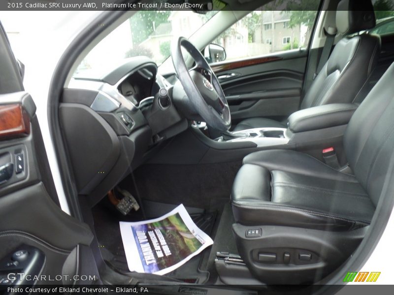 Platinum Ice Tricoat / Ebony/Ebony 2015 Cadillac SRX Luxury AWD