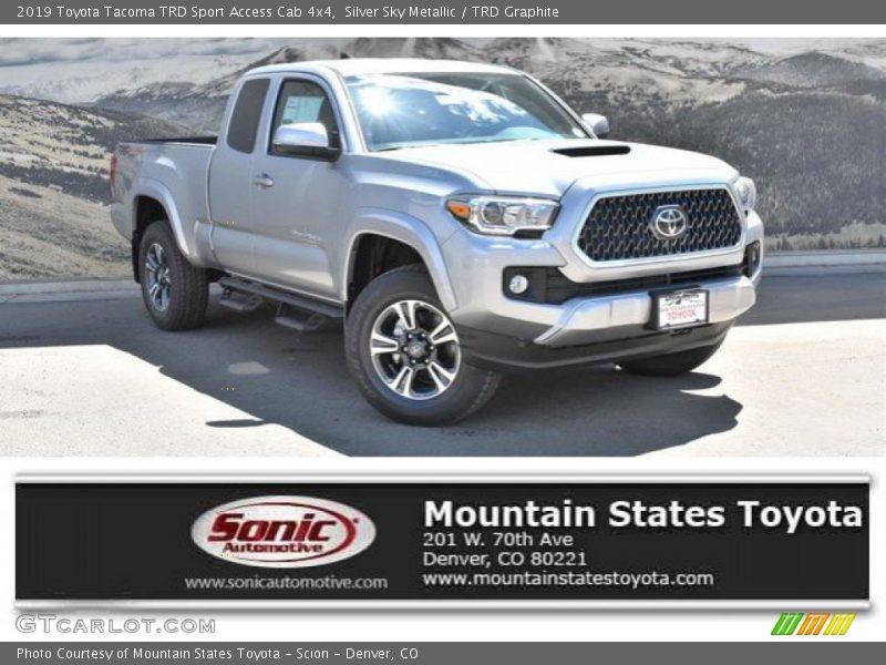Silver Sky Metallic / TRD Graphite 2019 Toyota Tacoma TRD Sport Access Cab 4x4