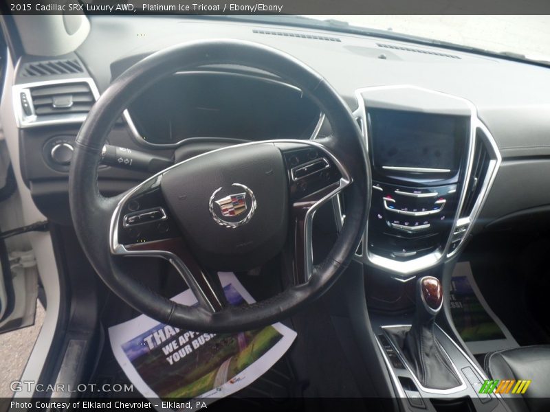 Platinum Ice Tricoat / Ebony/Ebony 2015 Cadillac SRX Luxury AWD