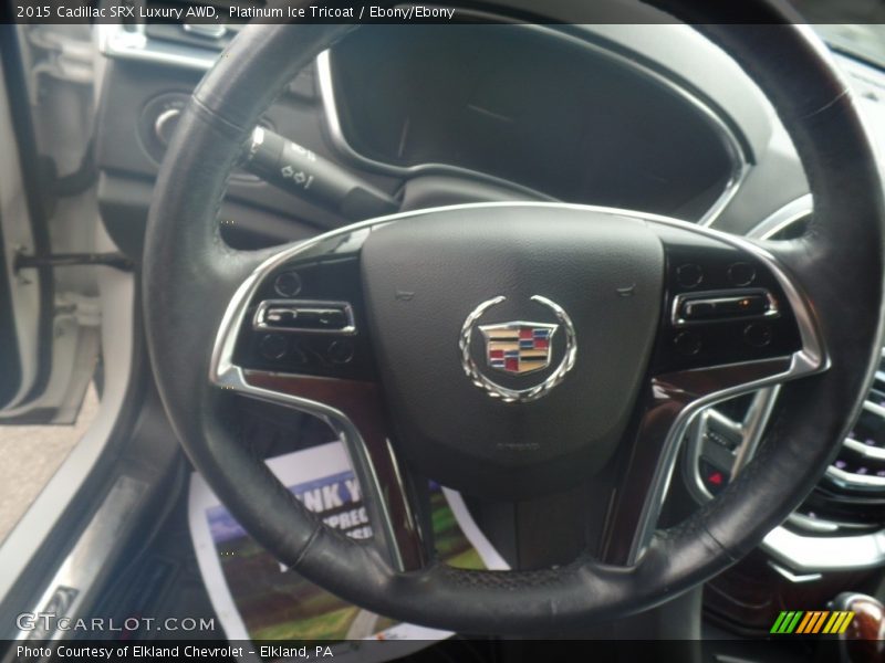 Platinum Ice Tricoat / Ebony/Ebony 2015 Cadillac SRX Luxury AWD