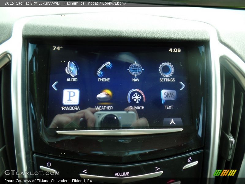 Platinum Ice Tricoat / Ebony/Ebony 2015 Cadillac SRX Luxury AWD