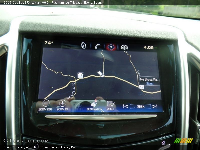 Platinum Ice Tricoat / Ebony/Ebony 2015 Cadillac SRX Luxury AWD