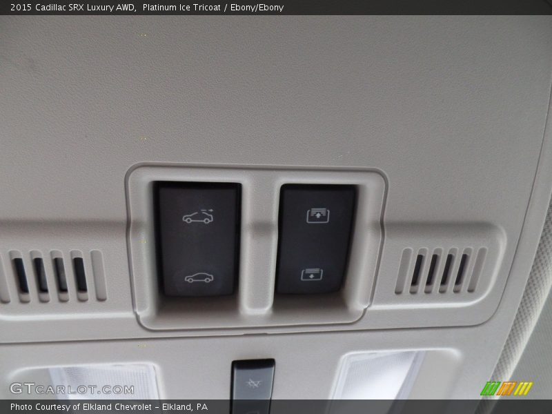 Platinum Ice Tricoat / Ebony/Ebony 2015 Cadillac SRX Luxury AWD