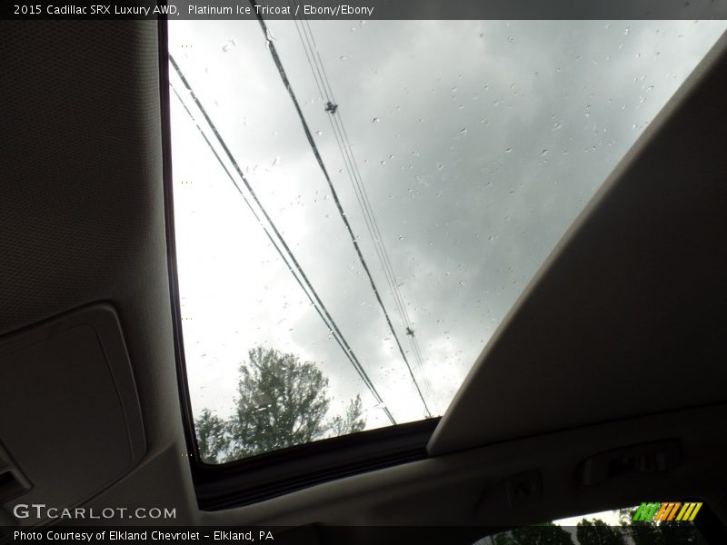Platinum Ice Tricoat / Ebony/Ebony 2015 Cadillac SRX Luxury AWD