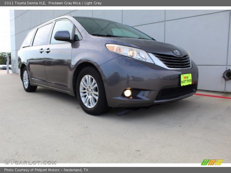 Predawn Gray Mica / Light Gray 2011 Toyota Sienna XLE