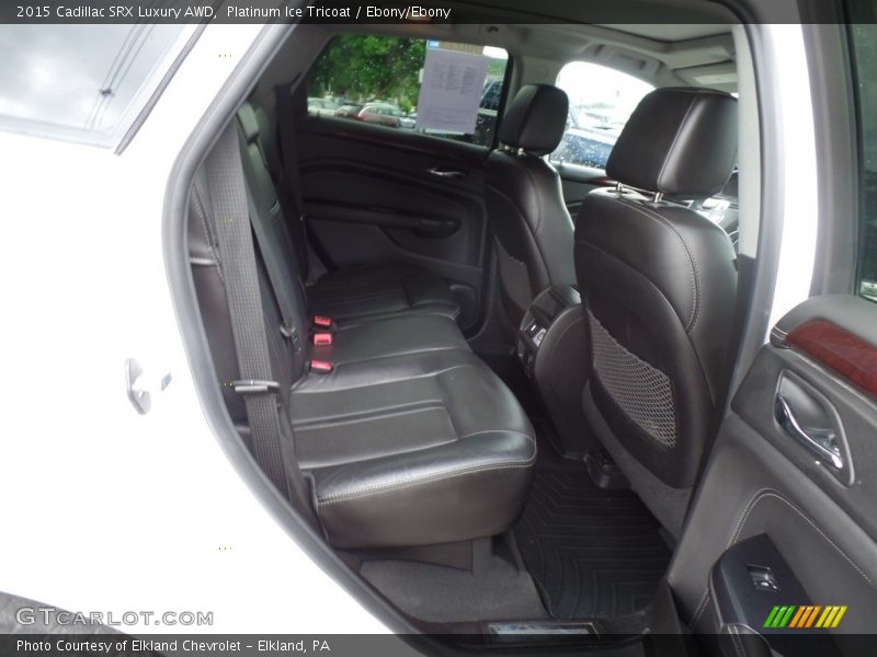 Platinum Ice Tricoat / Ebony/Ebony 2015 Cadillac SRX Luxury AWD