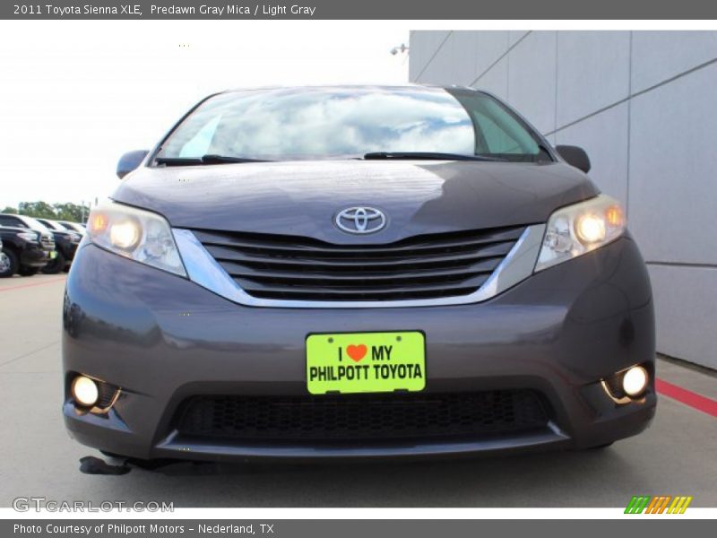 Predawn Gray Mica / Light Gray 2011 Toyota Sienna XLE